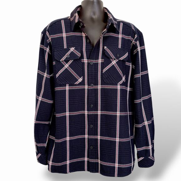 Pacific Trail Other - Pacific Trail Men's Shirt Size XL Plaid Button-Up Blue Long Sleeve Thick Cotton